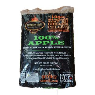 広葉樹 アップル スモークペレット 9kg 【バーベキューペレット リンゴ apple】 スモークチップやスモークウッドのように簡単に燻製ができますの画像