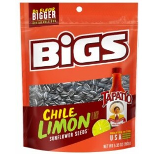 BIGS ビッグス ひまわりの種 チリリモン サンフラワーシード アメリカのお菓子 BIGS Chili Limon Sunflower Seedsの画像
