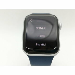 【中古】Apple Apple Watch SE2 44mm GPS シルバーアルミニウムケース/ストームブルースポーツバンド(S/M) MREC3J/A【ECセンター】保証期間1ヶ月【ランクA】の画像