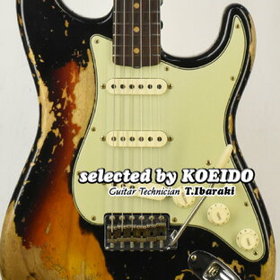 【New】Fender Custom Shop Limited Super Heavy Relic '63 Stratocaster Super Faded Aged Black Over 3color Sunburst (selected by KOEIDO)店長厳選、別格の最新63ストラト！フェンダー 光栄堂の画像