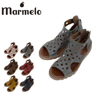マルメロ パンチングサンダル 日本製 レディース 06-04-30004 marmelo 靴 シューズ レザーの画像