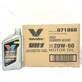 NEWボトル1L Valvoline バルボリン VR1 Racing レーシング 20W-50 SN/CF 鉱物油 お買得12本セットの画像