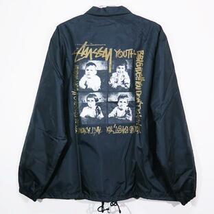 STUSSY ステューシー OSAKA MINAMI CHAPTER DECADE ONE COACH JACKET 大阪南チャプト 10周年記念 コーチ ジャケット ブラック アウターの画像