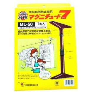 東京都葛飾福祉工場 セット 家具転倒防止 つっぱり棒 マグニチュード7 35~50cm ML-50の画像