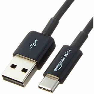 Amazonベーシック USB C ケーブル (USB-C to USB-A 2.0) 高速充電 速度480Mbps USB-IF認証取得 Apple iPhone 15/iPad/Samsung Galaxy/タブレット/ノートパソコン用 1.8 m ブラックの画像