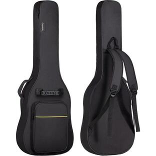 CAHAYA エレキギターケース ソフトケース 簡単版 軽量 ギター ソフト バッグ 8mmスポンジ 肩掛け 手提げ 大容量ポケット 持ち運の画像