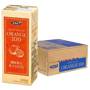 アイリスプラザ(IRIS PLAZA) 果汁100%ジュース オレンジ【30本】エルビー 紙パック 果汁 オレンジジュース ORANGEの画像