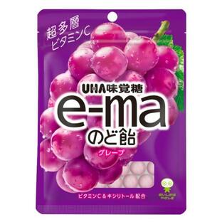 味覚糖 e-ma イーマ のど飴 袋 グレープ 50g × 12袋入 (6×2) /ぶどうの画像