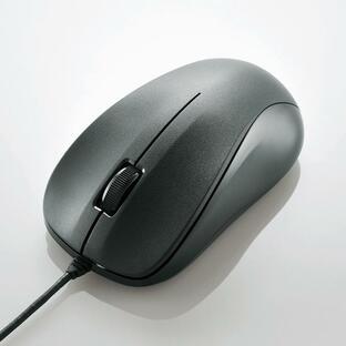 有線 光学式マウス 3ボタン Ｍサイズ Chromebook対応認定 マウスの基本性能をしっかり持ち、オフィスでの使用に最適: M-K6URBK/RSの画像