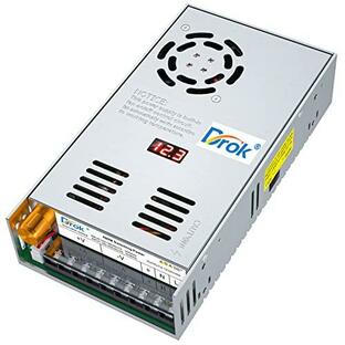 DROK スイッチング電源 AC 110/220VDC 0-12V 40A 480W 電圧調整可能 安定化電源の画像
