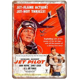 『ジェット・パイロット』Jet Pilot 1957年 映画ポスター  アメリカ雑貨 メタルサイン ブリキ看板 金属 インテリア 20x30cmの画像