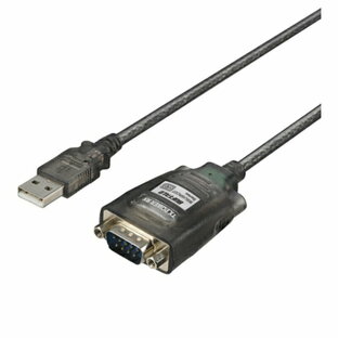 バッファロー(BUFFALO) BSUSRC0705BS USBシリアル変換ケーブル USB Type-A - D-Sub9ピン 0.5mの画像
