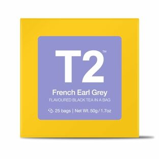 T2 tea 紅茶ティーバック フレンチアールグレイ French Earl Earl Grey 2gx25Pｘ6個の画像