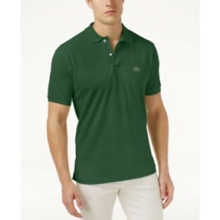 ラコステ メンズ ポロシャツ トップス Men's Classic Fit L.12.12 Short Sleeve Polo Greenの画像