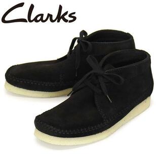 Clarks (クラークス) 26169236 Weaver Boot ウィーバー メンズ ブーツ Black Suede CL101の画像