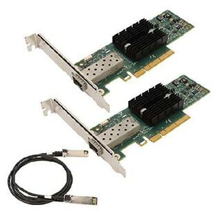 MNPA19XTR 10Gb SFP PCIE ネットワークカード Pice ネットワークアダプターカード 3.3フィート変換ケーブル付き Windows Server 2003/2008/2012用 2個セットの画像