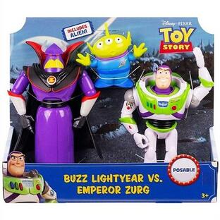 【Disney Pixar】 トイストーリー Toy Story バズライトイヤー＆ザーグ フィギュアセット エイリアン Buzz Lightyear Vs. Emperor Zurgの画像