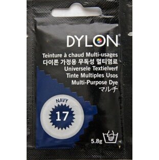 DYLON 衣類・繊維用 染料 ダイロン マルチ 5.8g col. 17 ネイビー DYNMPの画像