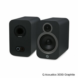 Q Acoustics【キューアコースティックス】3030i グラファイト パッシブスピーカー1ペア ブックシェルフ【正規品・新品】の画像