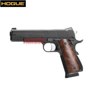 HOGUE 1911シリーズ用 木製グリップ スムース ウォールナットバール パネルタイプ (ホーグ COLT M1911A1 ガバメント カスタム)の画像