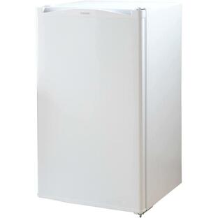 [山善] 冷蔵庫 幅47.4cm 92L 右開き YFR-90(W) ホワイト 一人暮らし 1ドア 小型 静音 製氷スペース付きの画像