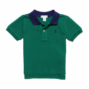 ラルフローレン RALPH LAUREN ベビー 男の子 半袖 ポロシャツ Cotton Mesh Polo Shirt グリーン Bush Greenの画像