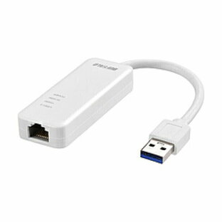 BUFFALO(バッファロー） LAN変換アダプタ [USB-A オス→メス LAN] 1Gbps対応(Mac/Windows11対応) ホワイト LUA5-U3-AGTE-WH LUA5U3AGTEWH 【864】の画像