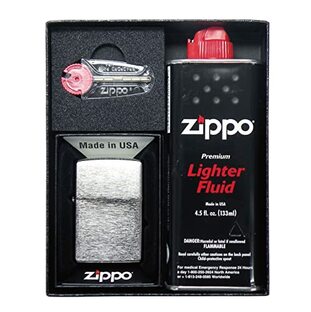 ジッポー(Zippo) ライター 200モデル オリジナル ギフトボックス(フリント、オイル小缶付) ギフトセット 200SET 黒 中の画像