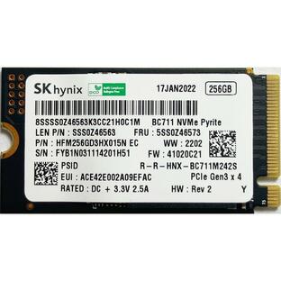 NVMe 256GB 2242 M.2 PCIe SSD 2280用変換アダプター付き SAMSUNG Western Digital KIOXIA 新品PCからの抜き取り品 FUJITSUなどPCメーカー純正品 即納の画像