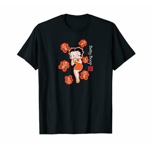 Betty Boop パンダ付き赤いチャイナドレス Tシャツの画像