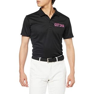 [ガッチャ ゴルフ] ゴルフシャツ ポロシャツ メンズ ブラック Sの画像