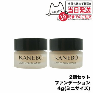 【2個セット 国内正規品】KANEBO カネボウ ライブリースキン ウェア Lively Skin Wear 4g オークルB ファンデーション 箱無し ミニサイズ 送料無料の画像