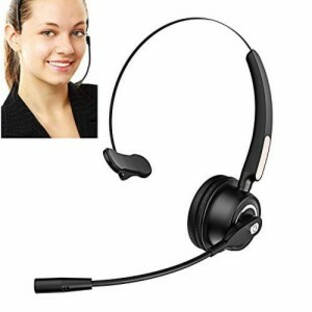 BizoeRade Bluetooth ヘッドセット マイク 高品質BH520 コールセンター用ヘッドセット Bluetooth ワイヤレス ヘッドセットの画像