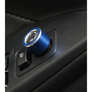 スバル レヴォーグ VM4 VMG 1.6GT 2.0GT 1.6STI 2.0STI スポーツ アイサイト アルミ ドアミラー調整ダイヤルリング ミラー スイッチ カバー 調節 リング  ブルー 青 の画像