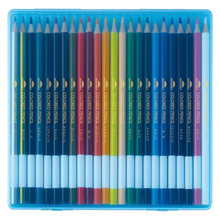 レイメイ藤井 色鉛筆 24色 ブルー RE1191Aの画像