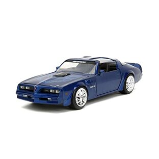 ジャダトイズ(jada toys) Big Time Muscle 1:24 1977 ポンティアック ファイヤーバード ダイキャストカー 子供と大人のおもちゃ (メタリックブルー)の画像