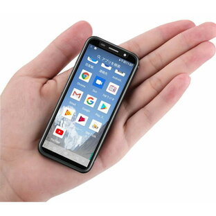 ミニフォン4GLte最小のAndroid携帯電話Googleplay 3.4 ''スクリーンクアッドコアAndroid8.1顔認識 学生MINI小型スマートフォン (1+8GB)の画像