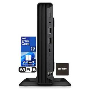 HP ProDesk 400 G9 Mini Business Desktop Computer, 12th Intel 12-Cores i7-12700T up to 4.7GHz, 32GB DDR4 RAM, 1TB PCIe SSD, WiFi 6, Bluetooth 5.2, Typeの画像
