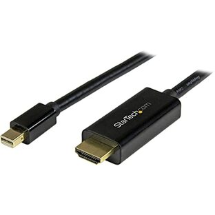 StarTech.com Mini DisplayPort - HDMI 変換アダプタケーブル 1m／4K30Hz対応／mDP - HDMI アダプタケーブル／ミニディスプレイポート、Thunderbolt 1 & 2対応のMac & PCをHDMIディスプレイに接続 MDP2HDMM1MBの画像