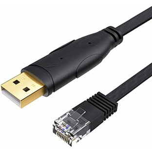 USBコンソールケーブル, CableCreation 1.8m FTDI-FT232RL チップセット内蔵 USB-RJ45シリアルケーブル Cisco、NETGEAR、TP-Link、Linksys、Ubiquiti、Huaweiルータ/スイッの画像