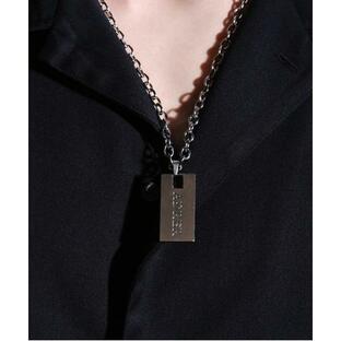 メンズ ネックレス Surgical stainless dock tag necklace/サージカルステンレスドックタグネックレスの画像