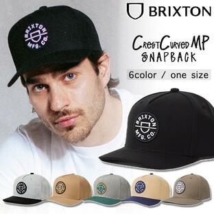 BRIXTON キャップ ブリクストン 帽子 Crest Curved MP Snapback スナップバック ハット CREST C MP ぼうし フリーサイズ メンズ レディース ユニセックス スケーの画像