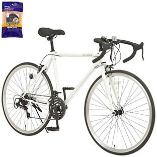 【Amazon.co.jp限定】 アルテージ(ALTAGE) ARD-001 ロードバイク 自転車 700C 18段変速 マットホワイト [タイヤチューブセット] 63327の画像
