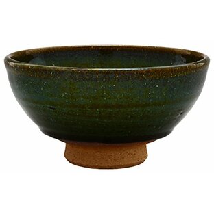 美濃焼 「 大野繁保 」 飯碗 お茶碗 直径約12.5cm 総織部 グリーン 日本製 134-0050の画像