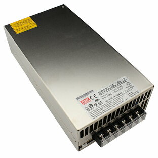 スイッチング電源 12V 50A 600W 直流安定化電源 Meanwell LRS-600-12 メタル製の画像