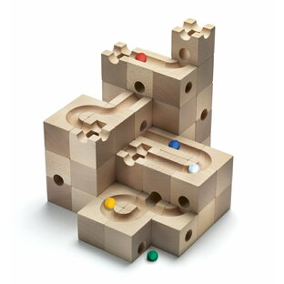 【正規輸入品】cuboro スタンダード50 （cuboro standard 玉の道 玉ころがし 木のおもちゃ 知育玩具 積み木 白木 立方体 キュボロの画像