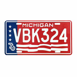 ムービーナンバープレート VBK324 キャノンボールの救急車 ライセンスプレート CMプレート 看板 アメリカ雑貨 アメリカン雑貨の画像