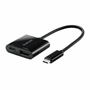エレコム ドッキングステーション USB-C HDMI 変換 TYPE-C HDMI & 給電ポート 変換アダプタ ブラック AD-CHDMIPDBKの画像