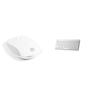 【セット買い】HP ワイヤレスマウス Bluetooth ワイヤレス 無線 薄型 マウス HP 410 Slim スリム ホワイト & ワイヤレスキーボード 無線 キーボード 薄型 小型 350 WH コンパクトマルチデバイスキーボード ホワイト 3台接続 Bluetoothワイヤレスの画像