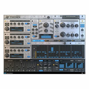 Plugin Alliance プラグインアライアンス DS Audio Thorn ソフトウェア シンセサイザー アナログモデリングの画像